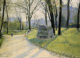 Gustave Caillebotte Canvas Paintings - The Parc Monceau